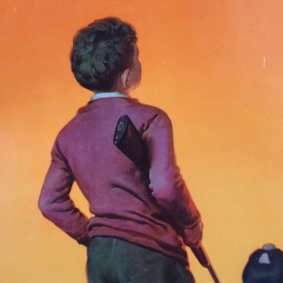 Days End Print Child with Dog Picture 11"x17" by Frederic Stanley - Picture 8 of 11